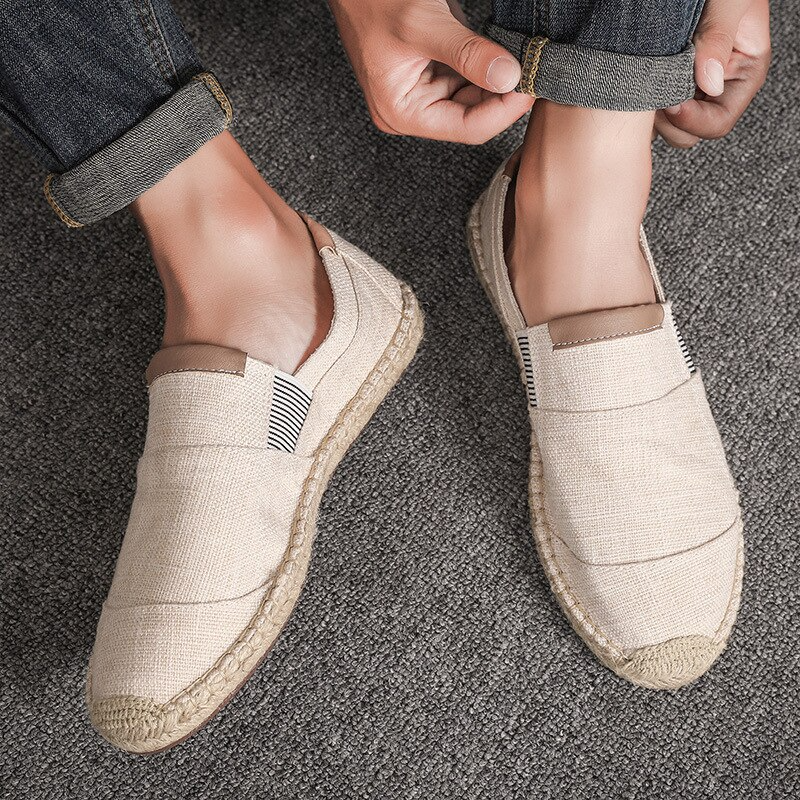 Men's espadrilles lightweight breathable slip-on shoes - stylish casual footwear for everyday wear