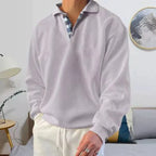 Men's long sleeve polo shirt - classic casual attire for everyday wear