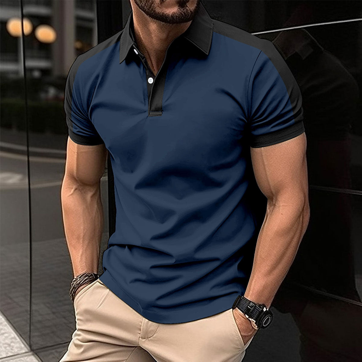 Men's polo shirt - sophisticated casual attire for modern style
