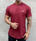 Men's workout t-shirt durable active top - moisture-wicking fitness tee for gym and casual wear