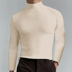 Men's long sleeve turtleneck top - sleek casual attire for everyday wear