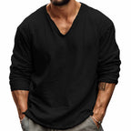 Men's long-sleeve casual top - versatile everyday wear