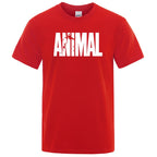 Men's casual t-shirt animal print design - short sleeve tee for everyday wear