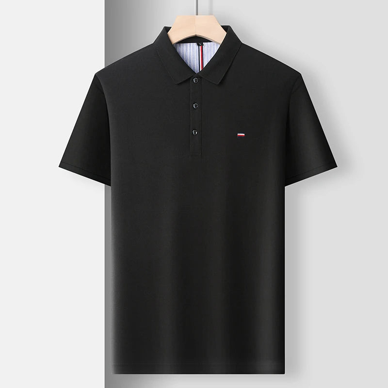 Men's polo shirt classic cotton casual attire - short sleeve everyday wear