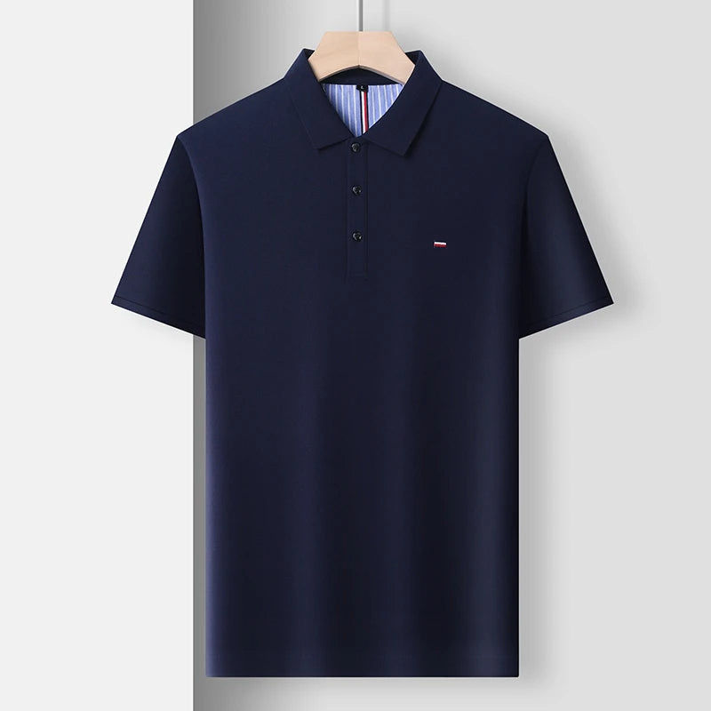 Men's polo shirt classic cotton casual attire - short sleeve everyday wear