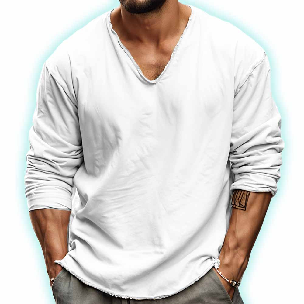 Men's long-sleeve casual top - versatile everyday wear