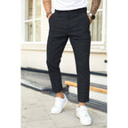 Men's trousers tailored slim fit lightweight stretch fabric - office attire & smart casual
