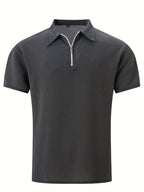 Polo shirt with zip detail - versatile men’s casual polo for various occasions