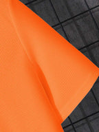 Men's polo shirt notched neck casual attire - orange everyday stylish t-shirt