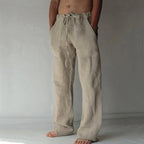 Men's trousers lightweight relaxed fit gray casual wear - versatile everyday attire with practical pockets