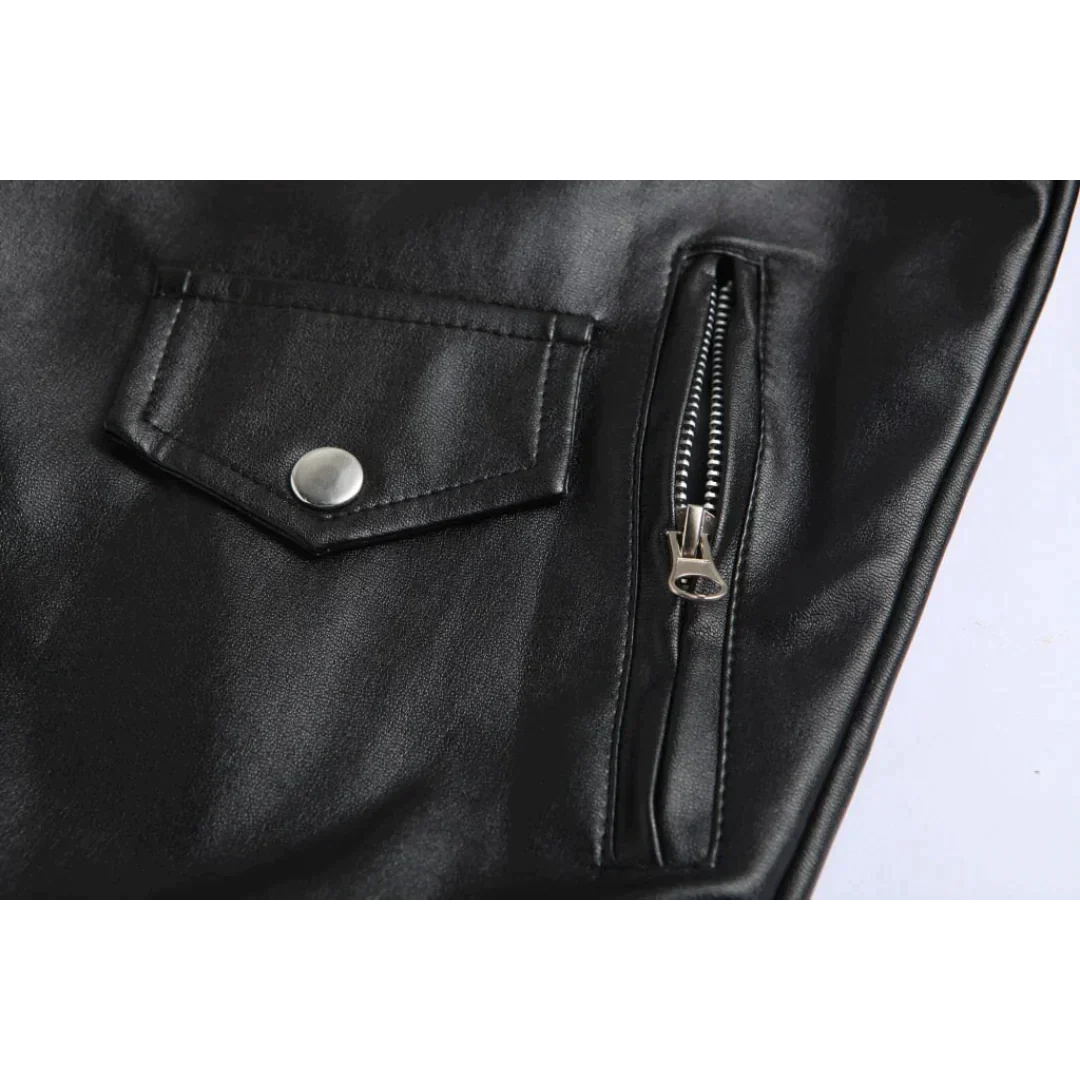 Men’s Leather Biker Jacket – Rugged Weekend Style