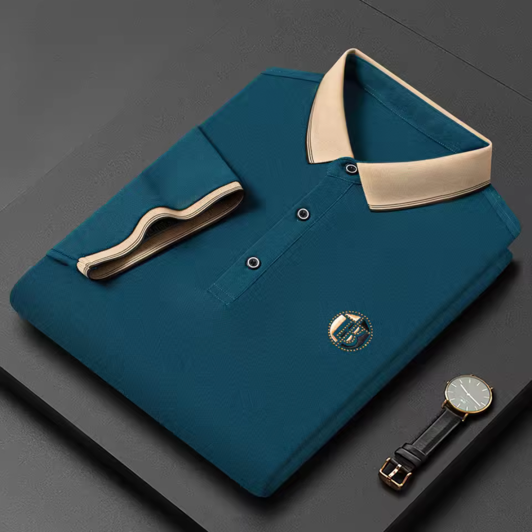 Men's polo shirt - classic short sleeve t-shirt for everyday wear