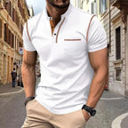 Men's casual polo shirt lightweight & breathable summer attire - versatile fit for everyday wear