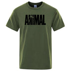 Men's casual t-shirt animal print design - short sleeve tee for everyday wear