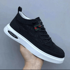 Men's urban sneakers - stylish leather lace-up shoes for everyday fashion