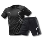 2-piece athletic sport set - men's training t-shirt and shorts