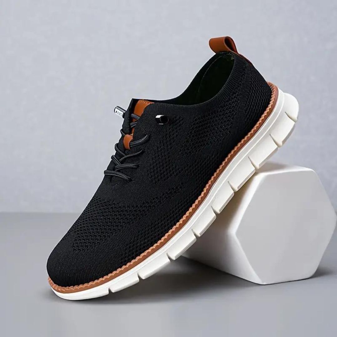 Men's lightweight knit sneakers - breathable casual footwear for everyday wear