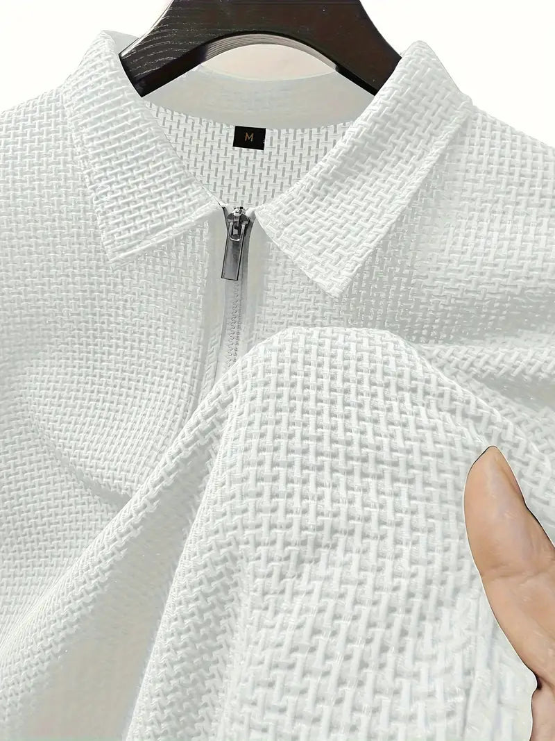 Polo shirt with zip detail - versatile men’s casual polo for various occasions