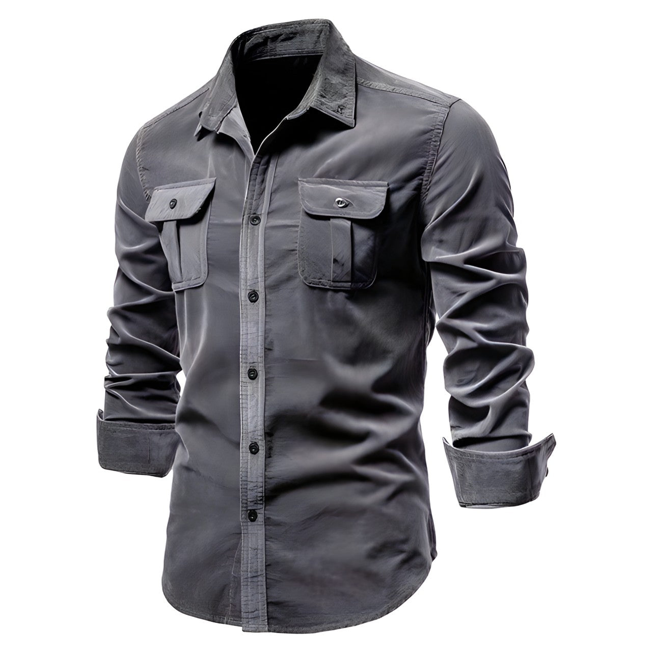 Men's casual shirt lightweight long sleeve - versatile fashionable wear for everyday style