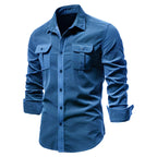 Men's casual shirt lightweight long sleeve - versatile fashionable wear for everyday style