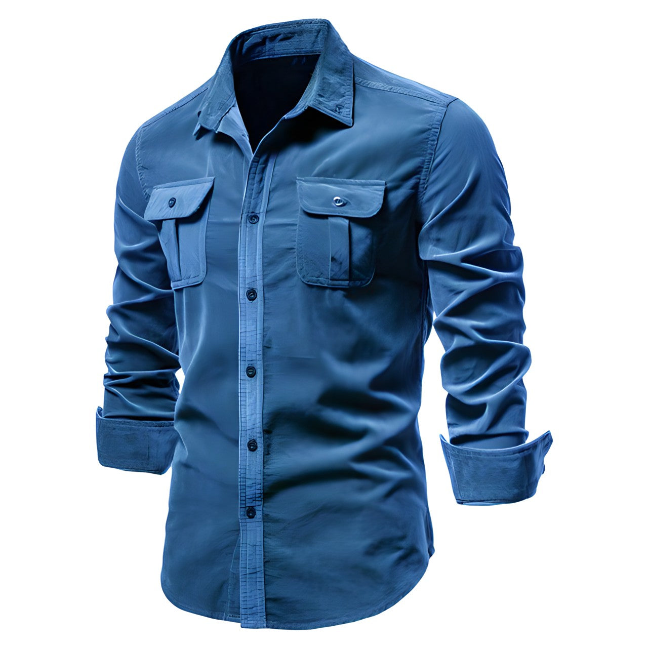 Men's casual shirt lightweight long sleeve - versatile fashionable wear for everyday style