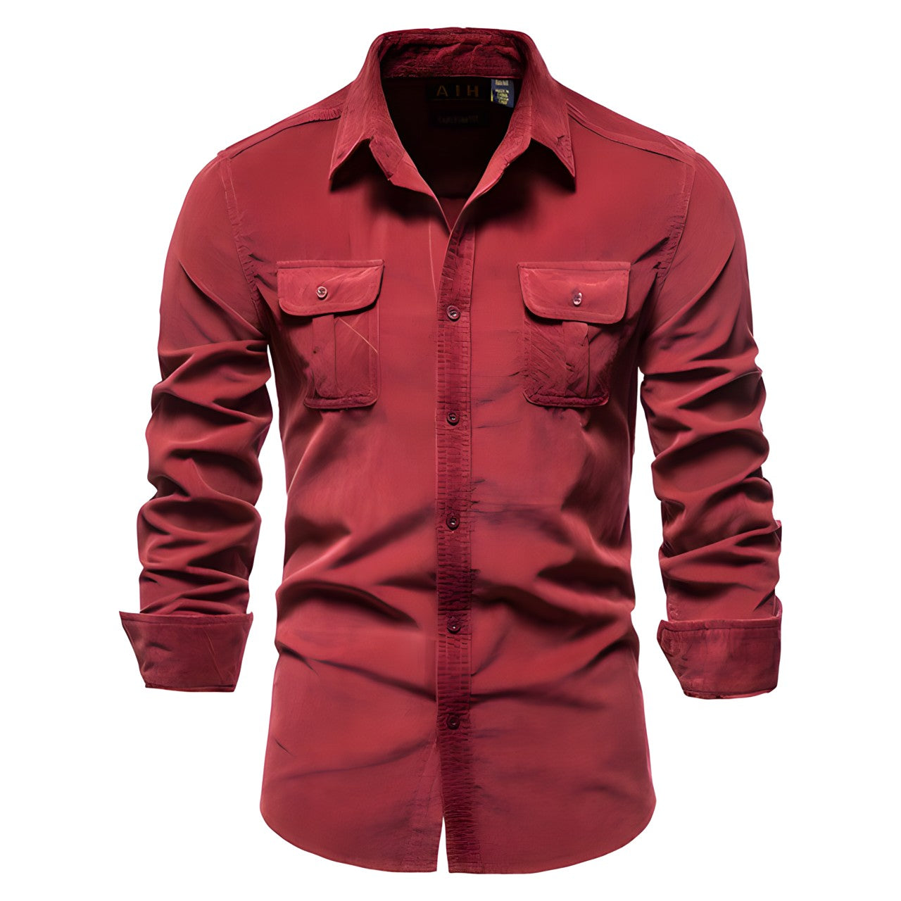 Men's casual shirt lightweight long sleeve - versatile fashionable wear for everyday style
