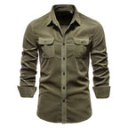 Men's casual shirt lightweight long sleeve - versatile fashionable wear for everyday style
