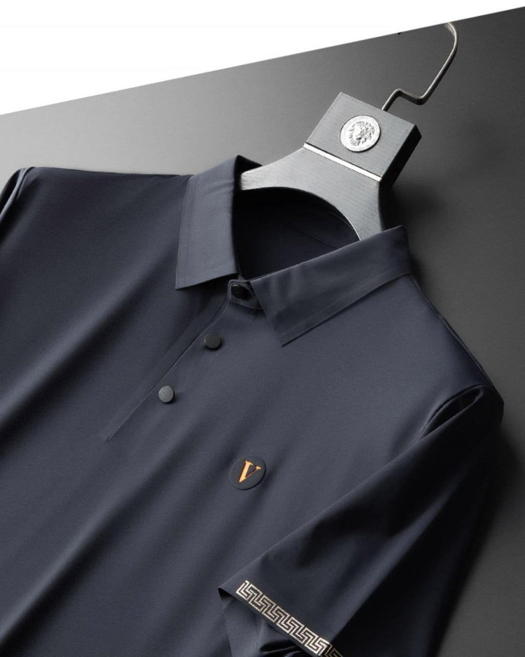 2-piece men's polo shirt and trousers set - modern attire for casual wear
