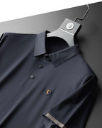 2-piece men's polo shirt and trousers set - modern attire for casual wear