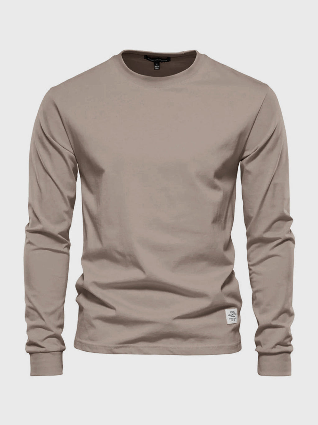 Long-sleeve cotton t-shirt - versatile men's casual wear