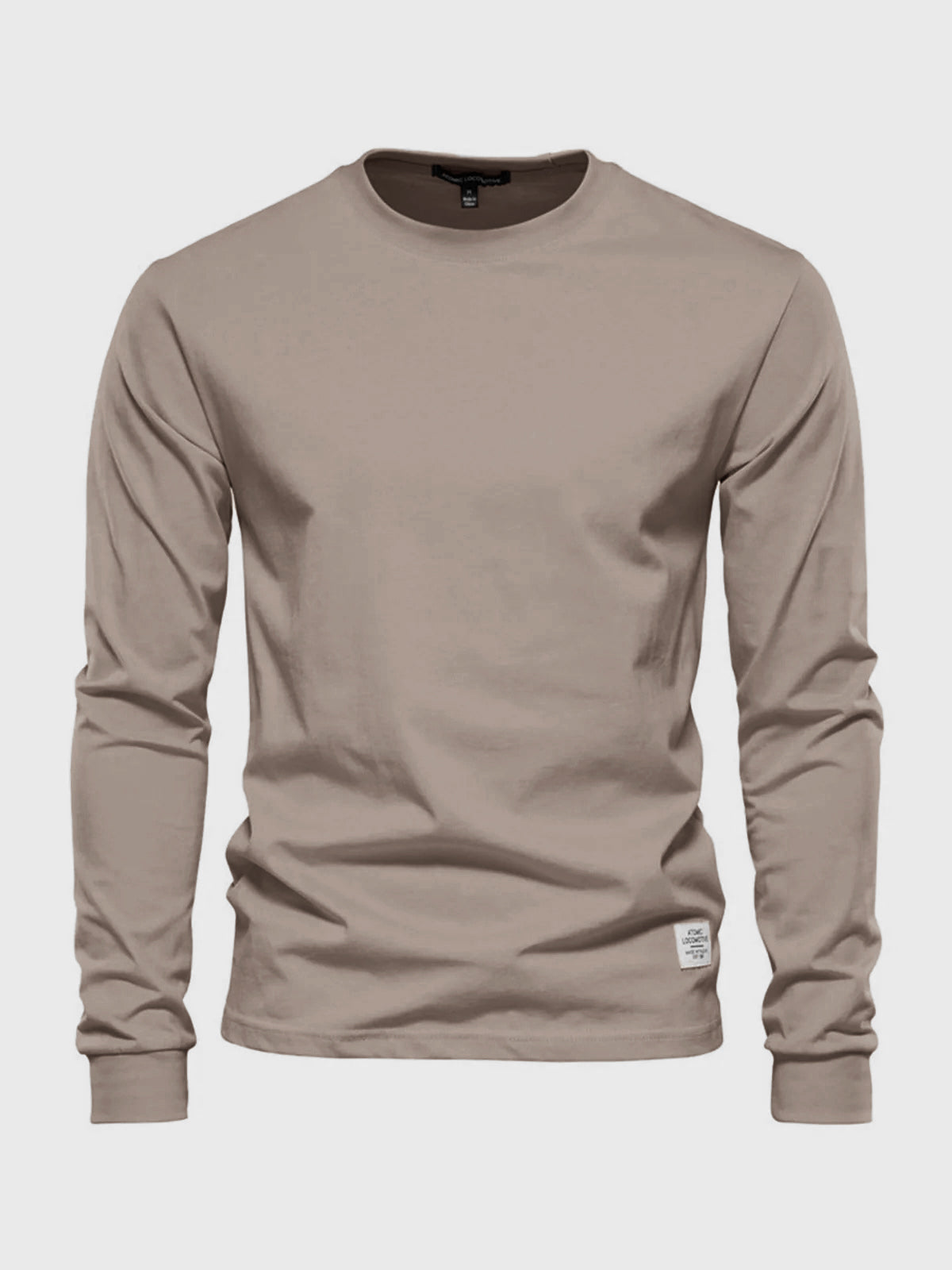 Long-sleeve cotton t-shirt - versatile men's casual wear