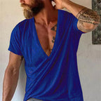 Men's v-neck t-shirt - breathable cotton casual wear for everyday comfort