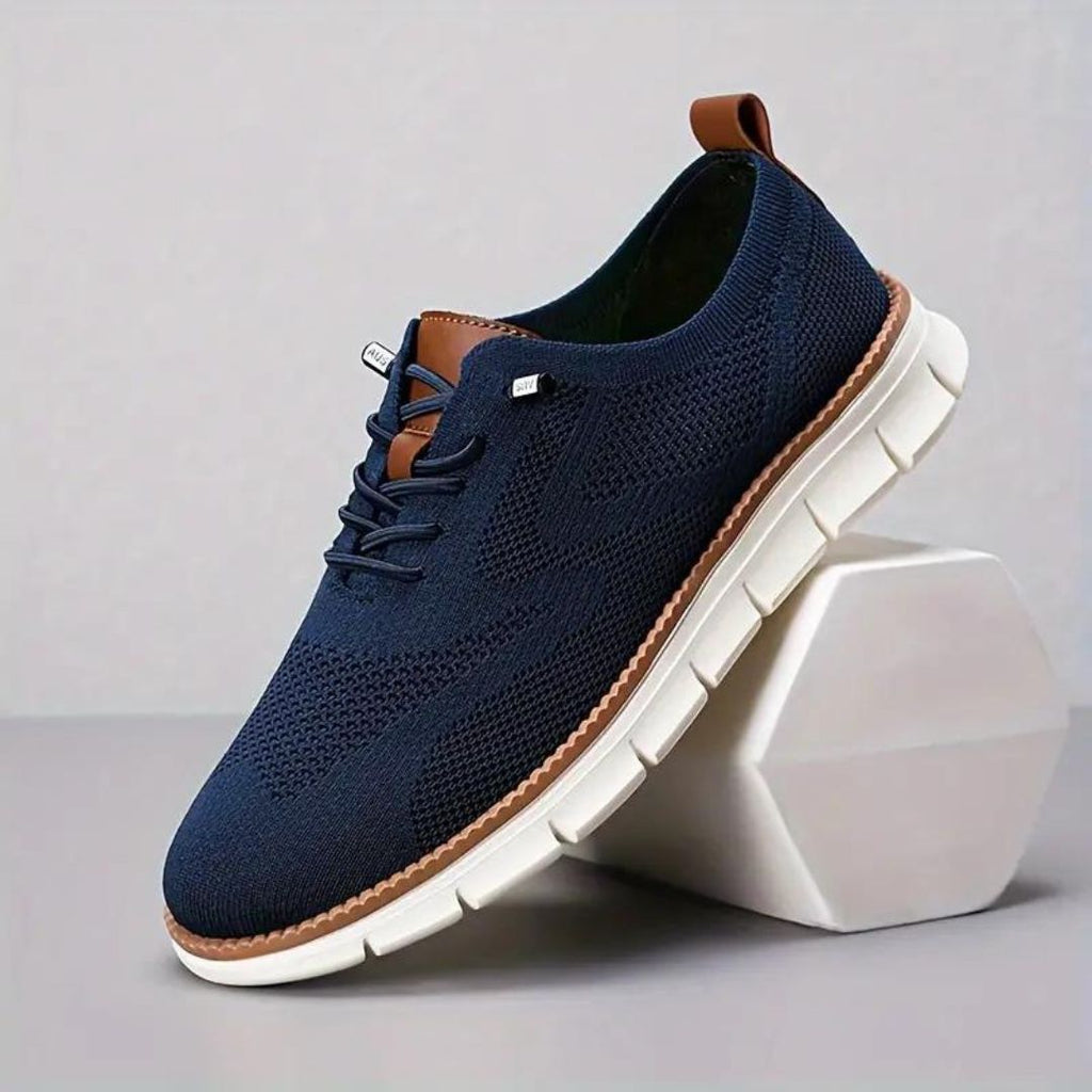 Men's lightweight knit sneakers - breathable casual footwear for everyday wear