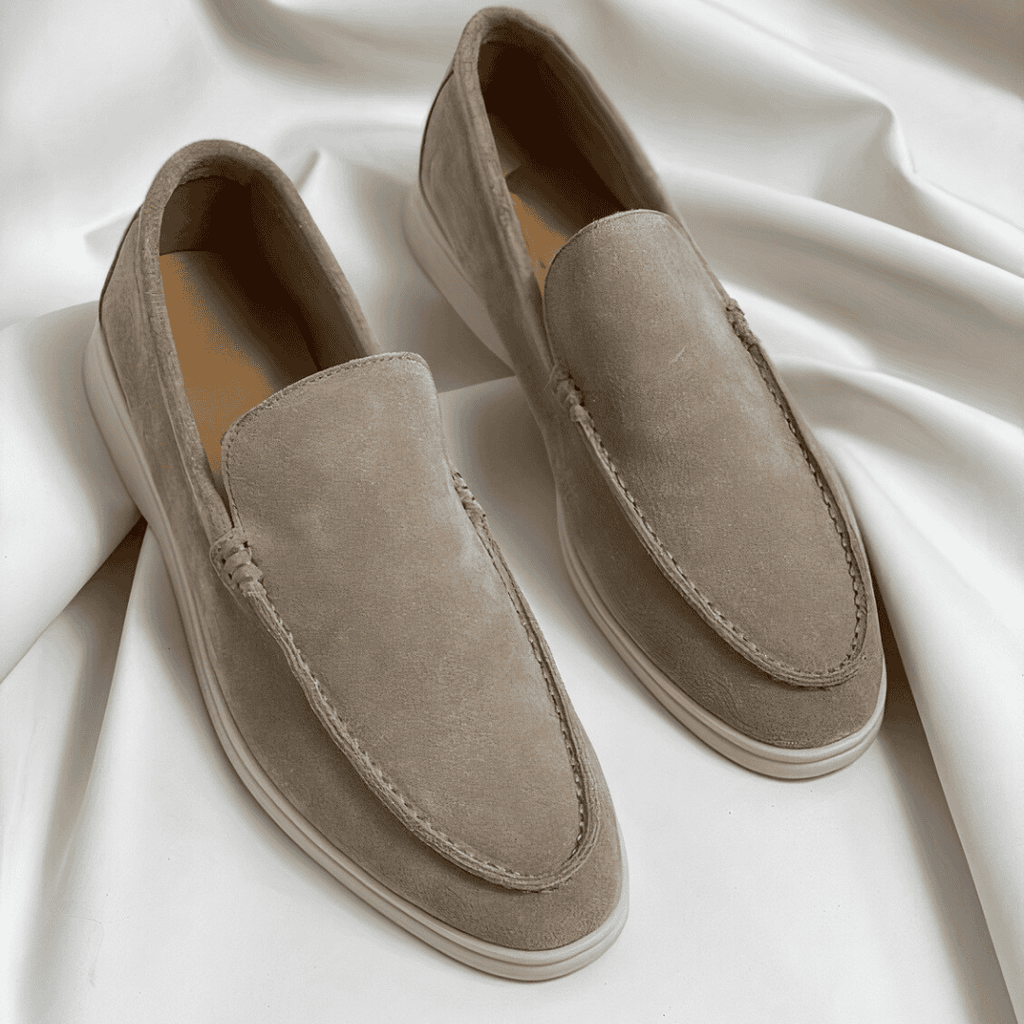 Men's suede loafers - versatile slip-on shoes for casual wear