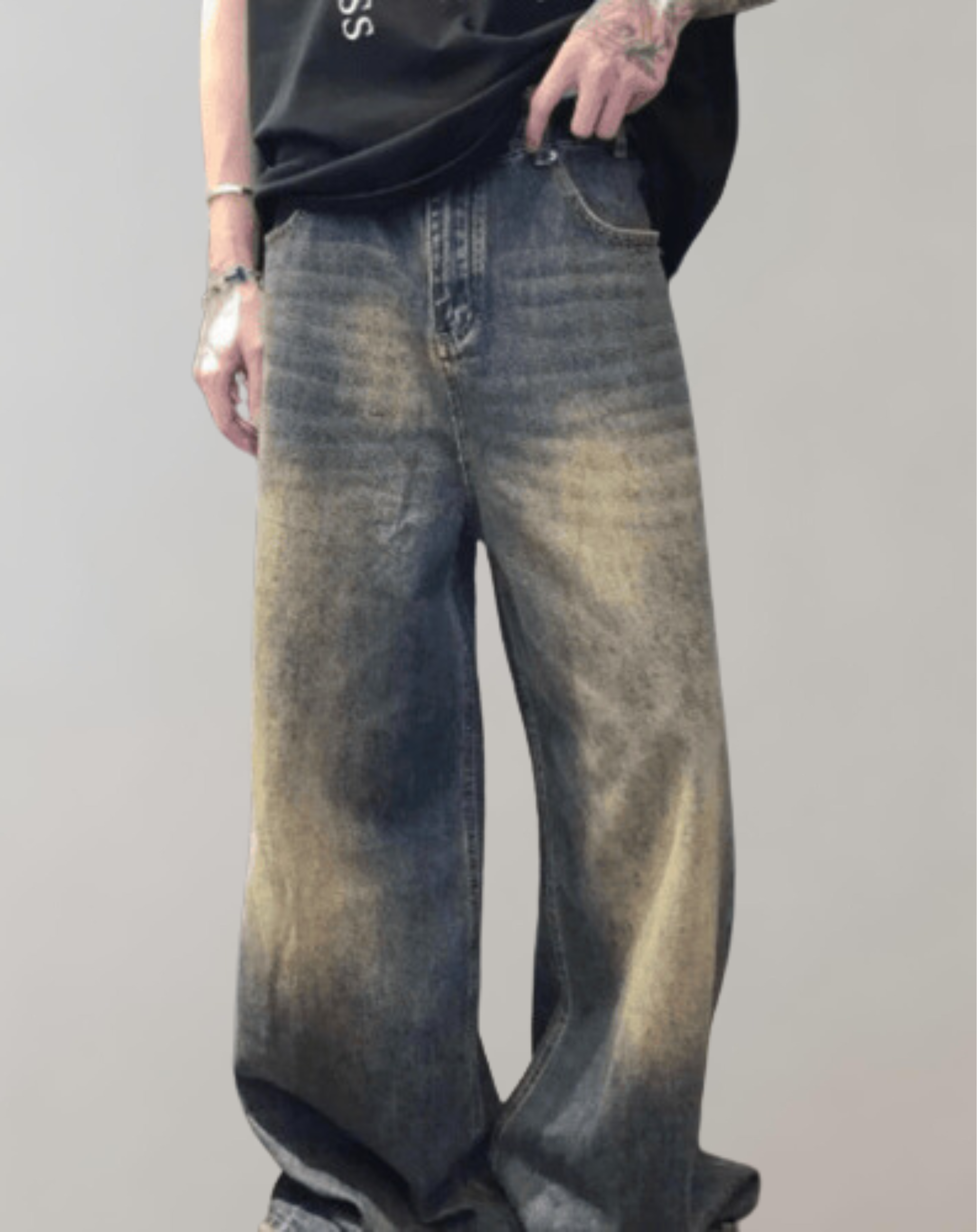 Men’s Baggy Vintage Jeans - Relaxed Fit Denim Style
