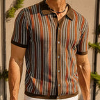 Slim-fit button-down polo –  smart casual organic cotton shirt
