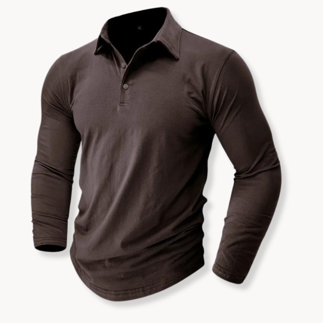 Men's long sleeve polo shirt - timeless and versatile casual top