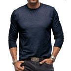 Long-sleeve cotton t-shirt - classic men’s casual top