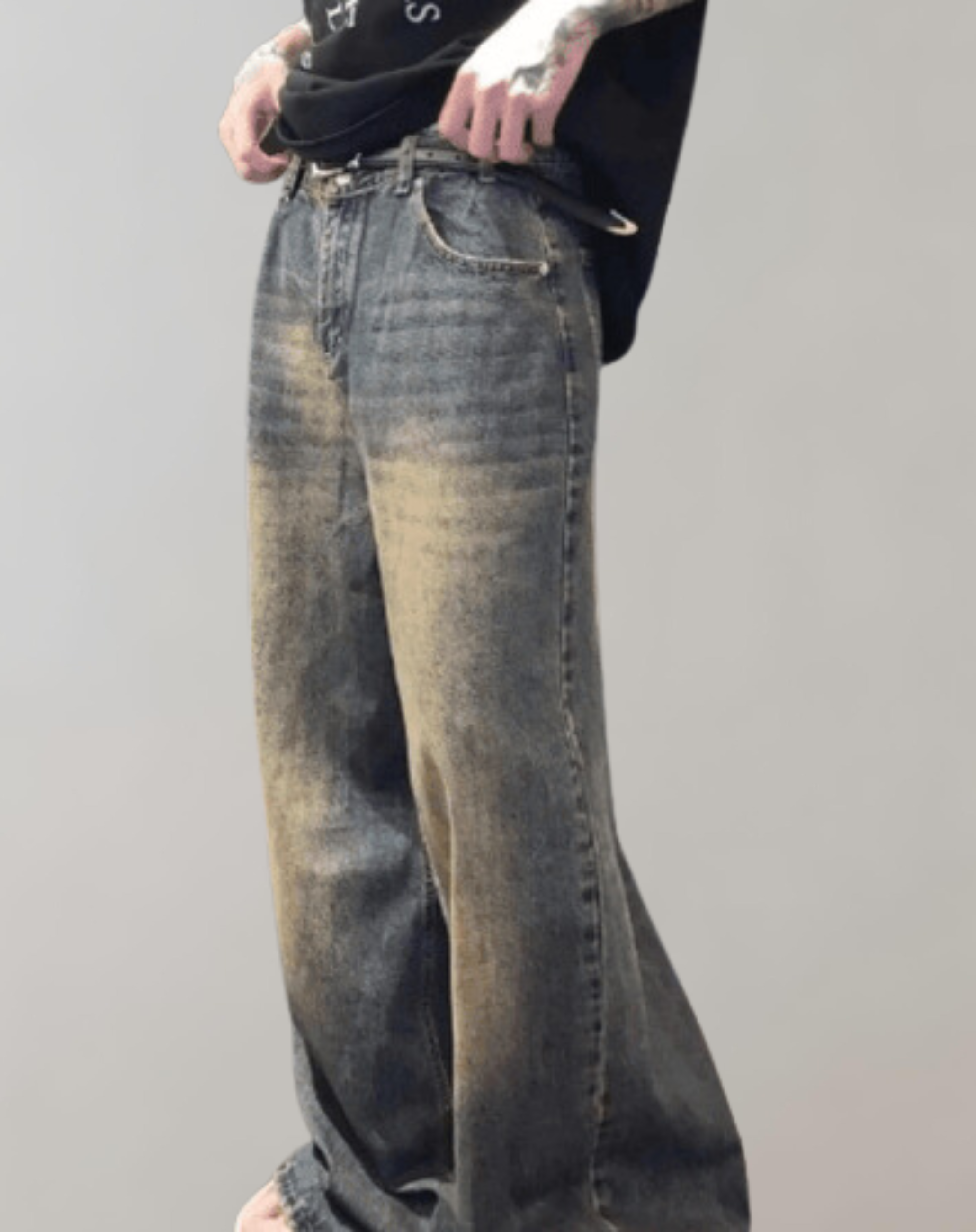 Men’s Baggy Vintage Jeans - Relaxed Fit Denim Style