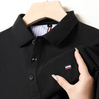 Men's polo shirt classic cotton casual attire - short sleeve everyday wear