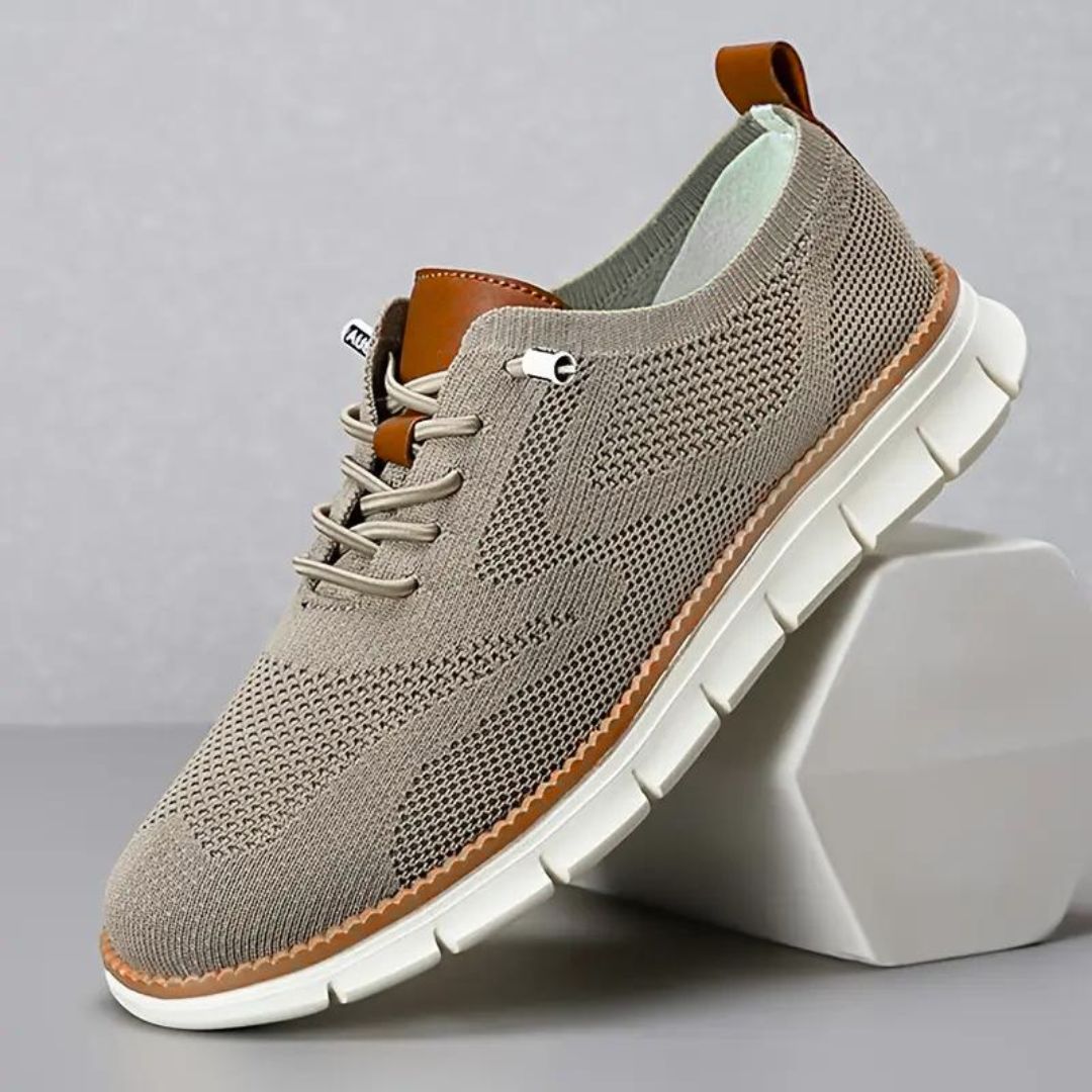 Men's lightweight knit sneakers - breathable casual footwear for everyday wear