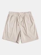 2-piece men’s short sleeve set - ribbed shirt and shorts combination
