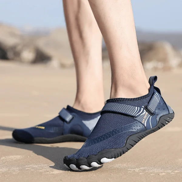 Men's aqua shoes for water sports - lightweight quick-dry footwear with slip-on design