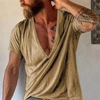 Men's v-neck t-shirt - breathable cotton casual wear for everyday comfort