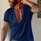 Men's v-neck t-shirt - breathable cotton casual wear for everyday comfort