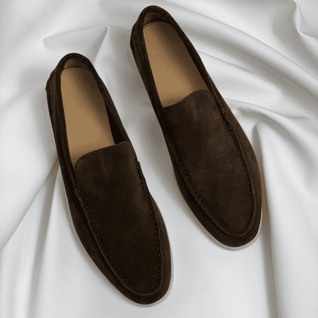 Men's suede loafers - versatile slip-on shoes for casual wear