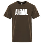 Men's casual t-shirt animal print design - short sleeve tee for everyday wear