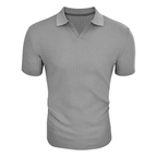 Men's ribbed polo shirt - contemporary casual wear for men