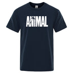 Men's casual t-shirt animal print design - short sleeve tee for everyday wear