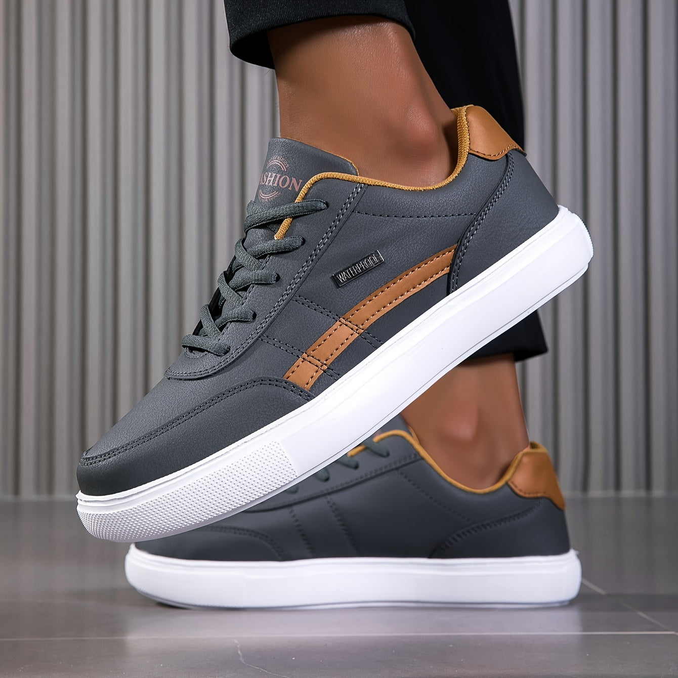 Men's urban skate sneakers for casual wear - modern everyday low-top trainers